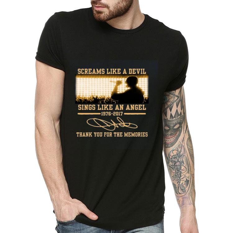 Screams Like A Devil Sings Like An Angel Signature Thank You For The Memories shirt 4 1 - Screams Like A Devil Sings Like An Angel Signature Thank You For The Memories shirt