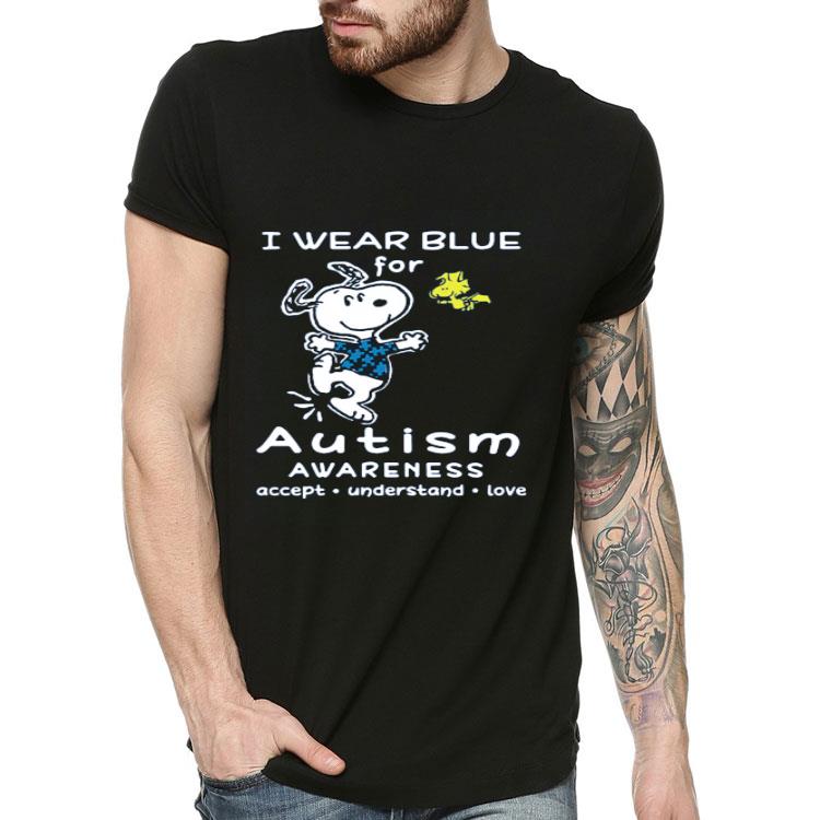Snoopy I Wear Blue For Autism Awareness Accept Understand Love shirt 4 1 - Snoopy I Wear Blue For Autism Awareness Accept Understand Love shirt
