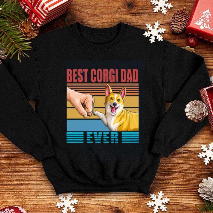 Vintage Best Corgi Dad Ever Retro Dog Fist Bump shirt 4 - Vintage Best Corgi Dad Ever Retro Dog Fist Bump shirt