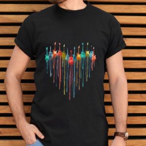Top Guitar Watercolor Heart shirt