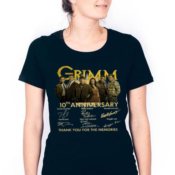 Hot Grimm 10th Anniversary Thank You For The Memories Signature shirt