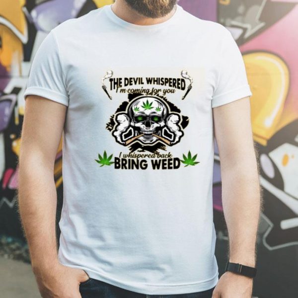 Nice Skull Weed I’m Blunt Because God Rolled Me That Way Shirt