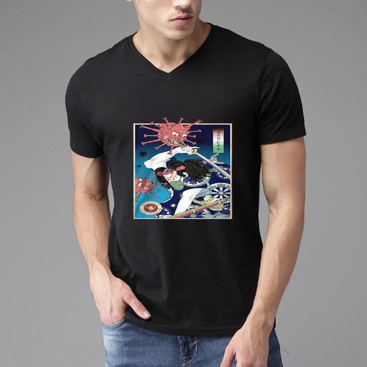 Nice Samurai Vs Virus Demon Shirt