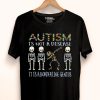 Hot Autism Is Not A Disease Autism Skeleton Awareness shirt