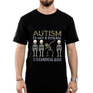 Hot Autism Is Not A Disease Autism Skeleton Awareness shirt