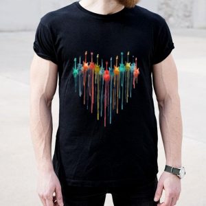 Top Guitar Watercolor Heart shirt
