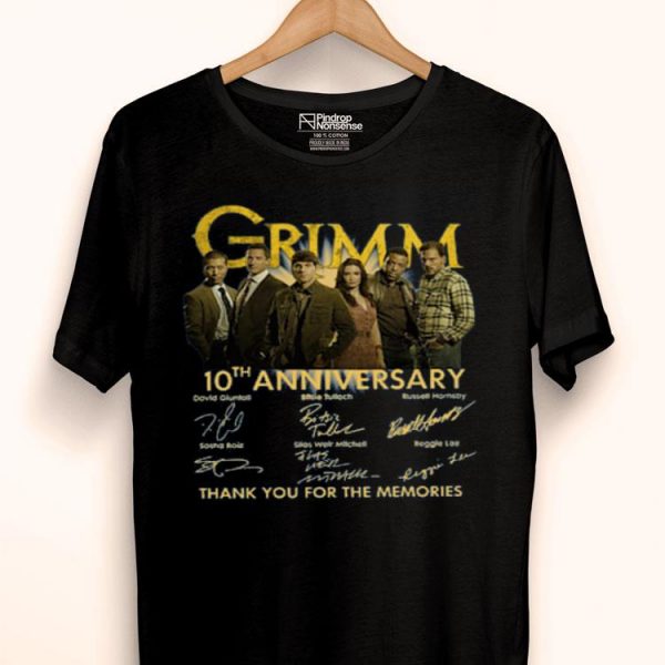 Hot Grimm 10th Anniversary Thank You For The Memories Signature shirt