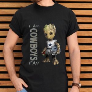 Top Baby Groot I Am Cowboys Fan shirt