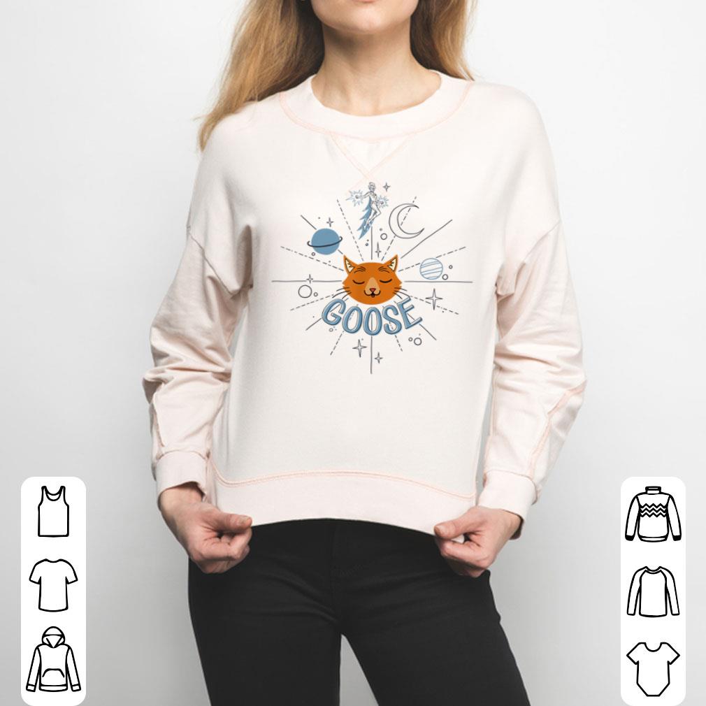 Captain Marvel Goose the Cat Cosmic Sketch Shirt