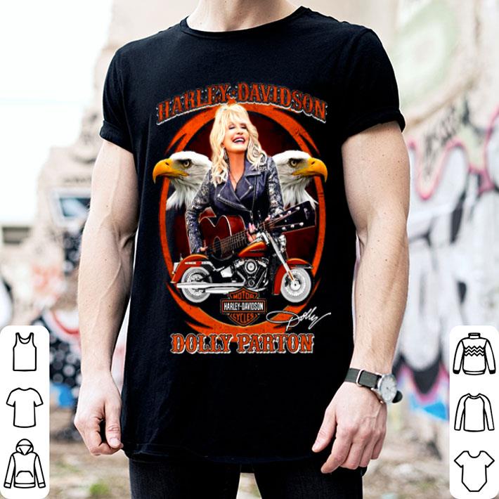 Motor Harley Davidson Cycles Dolly Parton Signature Shirt