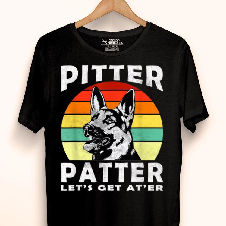 Pitter Patter German Shepherd Dog Vintage Retro Shirt