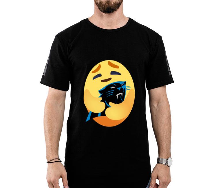 Love The Carolina Panthers Love Hug Care Emoji NFL Shirt
