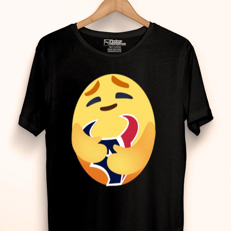 Love The Houston Texans Love Hug Care Emoji NFL Shirt