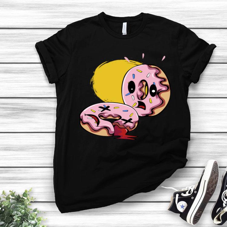 Donut Panic Scare Panicked Woot Dessert Sweet Food Shirt