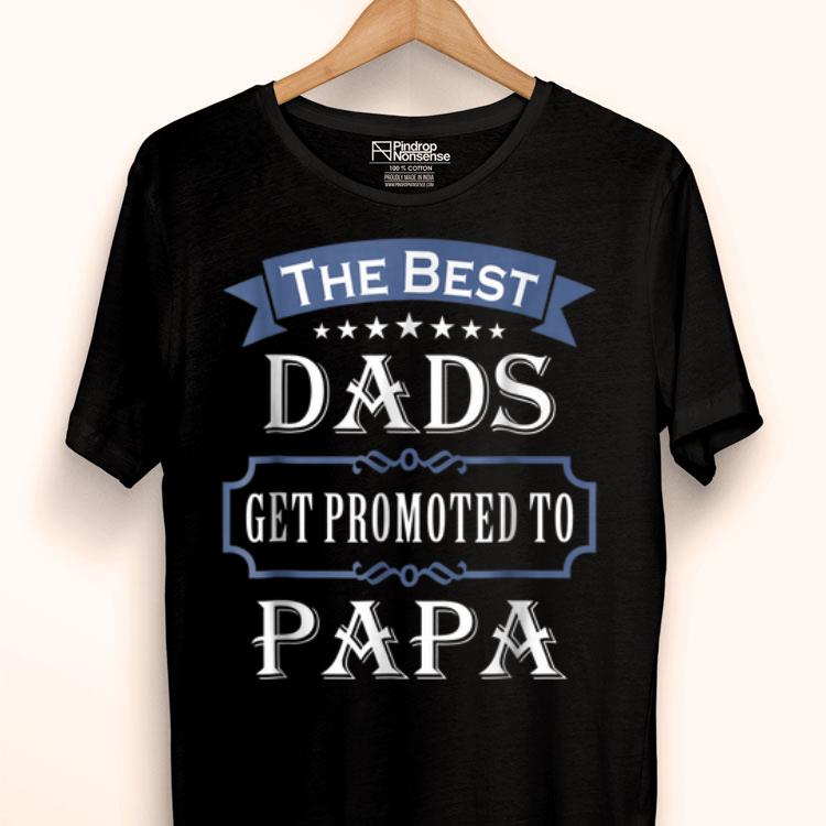 The Best Dads Get Promoted To Papa Father's Day Shirt