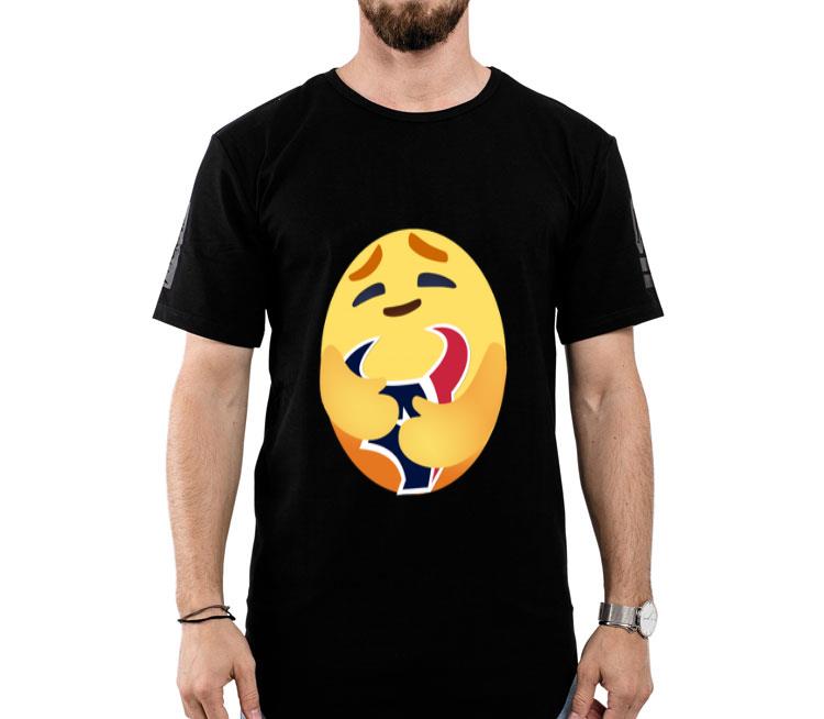 Love The Houston Texans Love Hug Care Emoji NFL Shirt