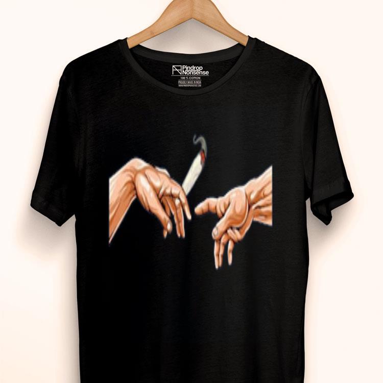 Michelangelo Joint I For 420 Marijuana Weed Kiffer Smokers Shirt