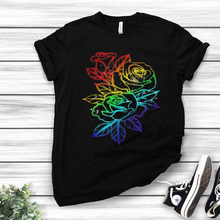 The World Is Colorful Pride LGBT Roses Gay Lesbians Shirt