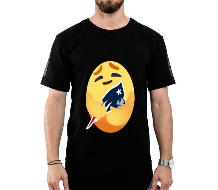 Love The New England Patriots Love Hug Care Emoji NFL Shirt