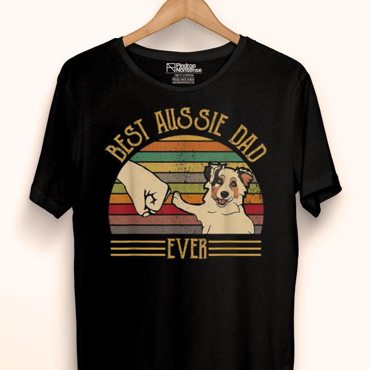 Best Aussie Dad Ever Retro Vintage Sunset Shirt