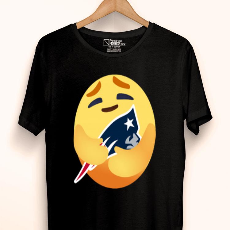 Love The New England Patriots Love Hug Care Emoji NFL Shirt