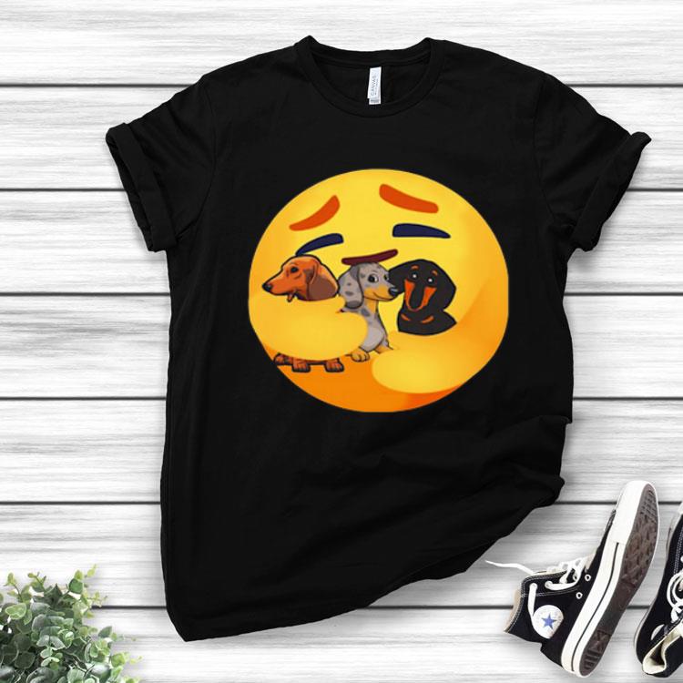 Facebook Care Emoji Hugging Dachshund Shirt