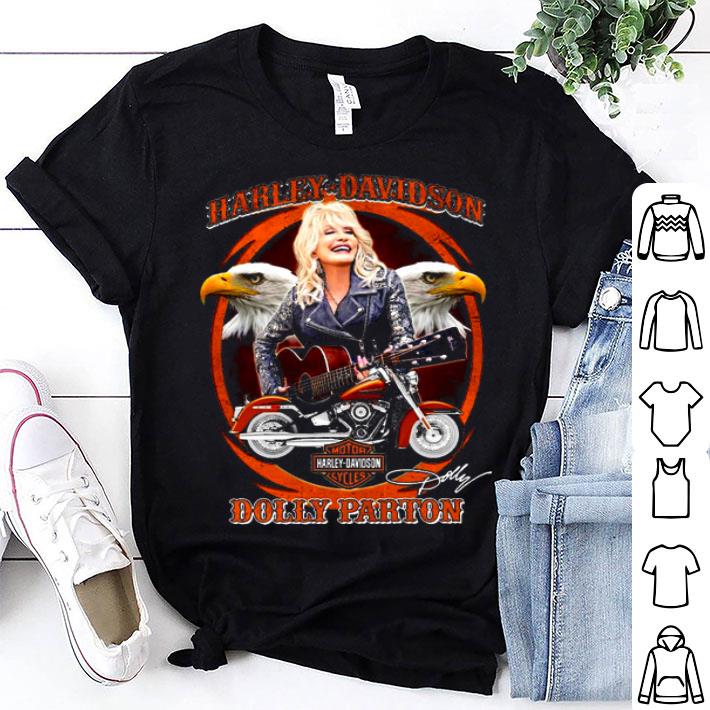Motor Harley Davidson Cycles Dolly Parton Signature Shirt