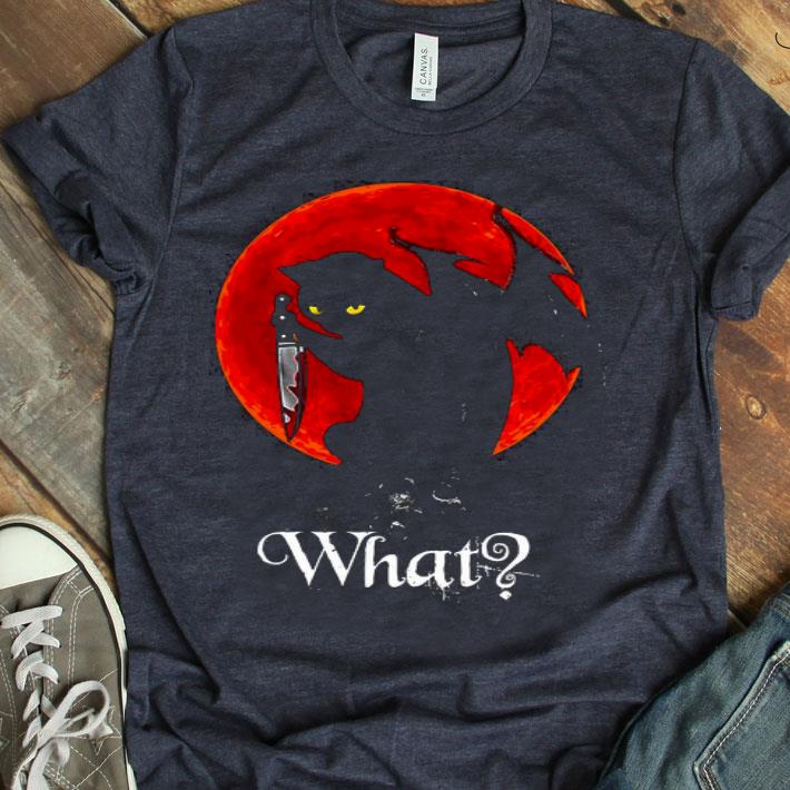Blood Moon Black Cat And Skull Shirt