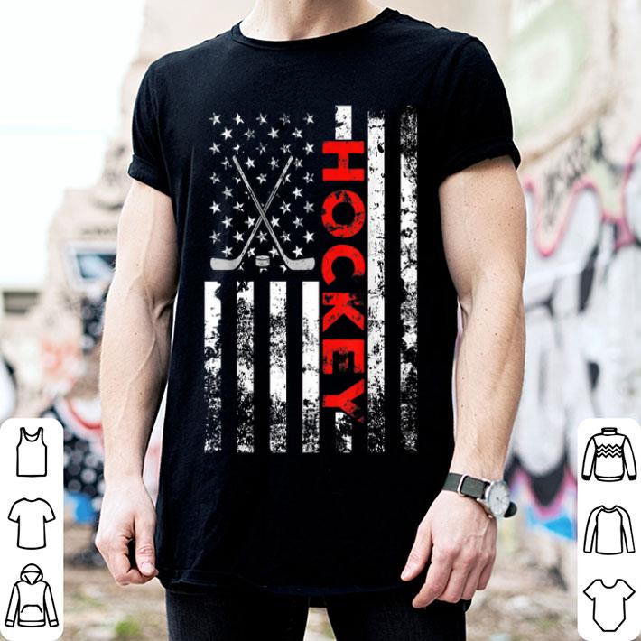 American Flag Hockey USA Patriotic Shirt