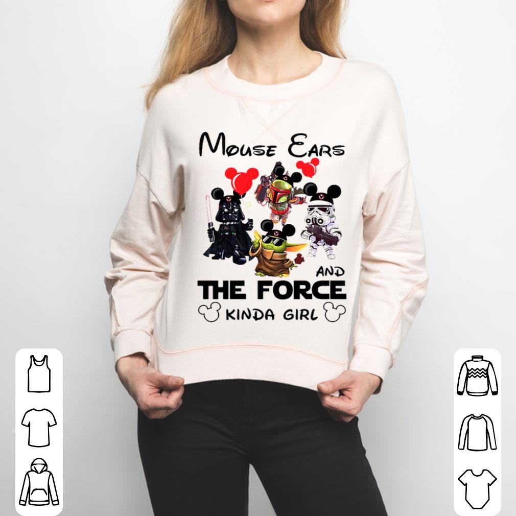 Mouse Ears And The Force Kinda Girl Star Wars Chibi Shirt