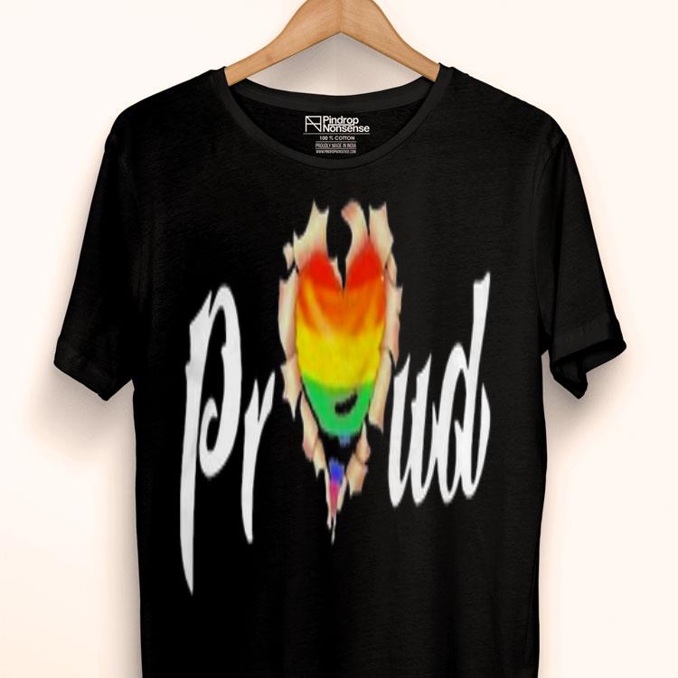 LGBT Proud Blood Inside Me Heart Shirt
