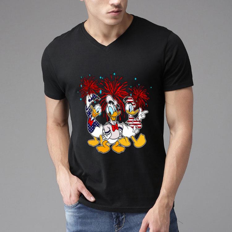 Donald Duck Happy The 4th Of July Merica American Flag Independence Day Shirt
