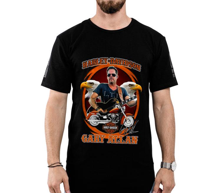 Motor Harley Davidson Cycles Gary Allan Signature Shirt