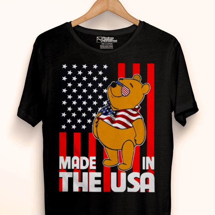Pooh Made In The USA America Flag Shirt