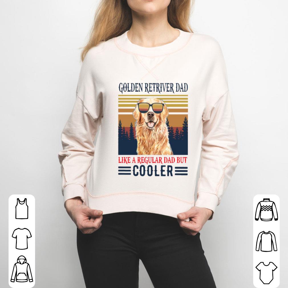 Golden Retriever Dad Like A Regular Dad But Cooler Vintage Shirt