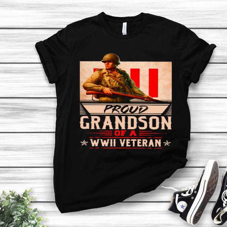 Proud Grandson Of A Wwii Veteran Shirt