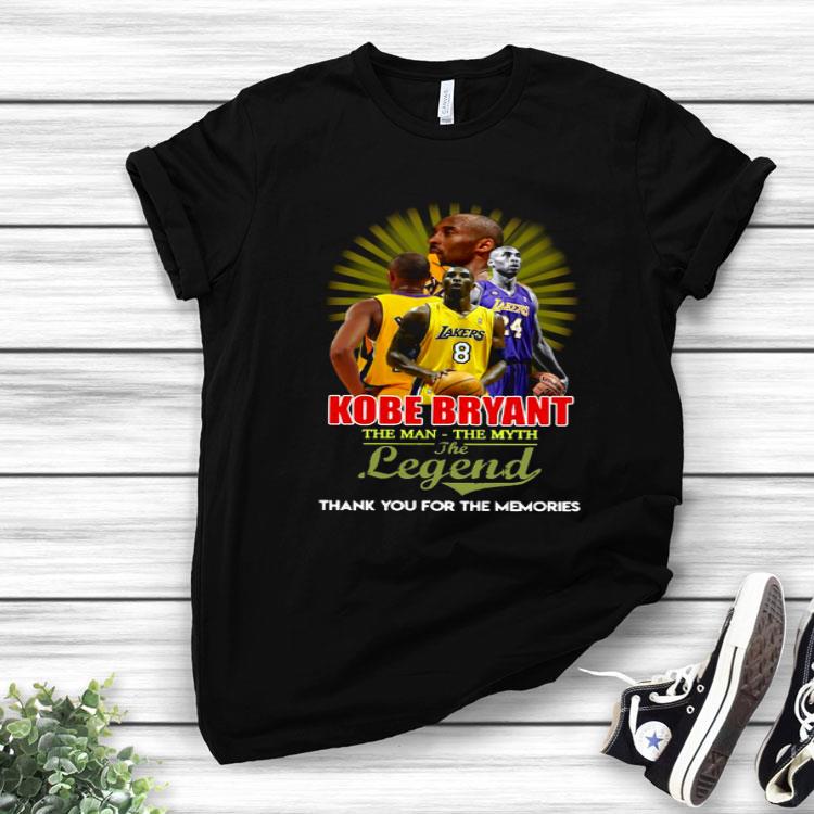 Kobe Bryant The Man The Myth The Legend Thank You For The Memories.png Shirt