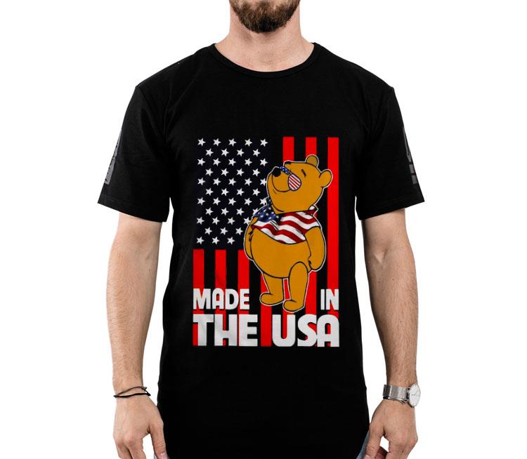 Pooh Made In The USA America Flag Shirt