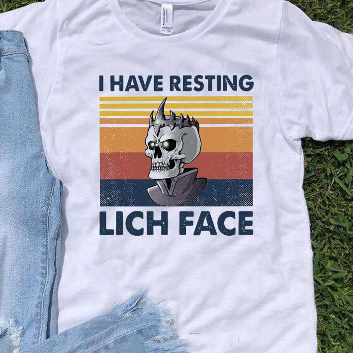 Skull I Have Resting Lich Face Vintage Shirt