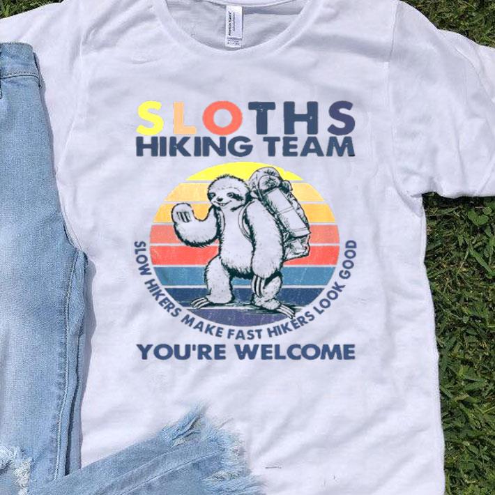 Hiking Sloths Hiking Team You Welcome Vintage Shirt