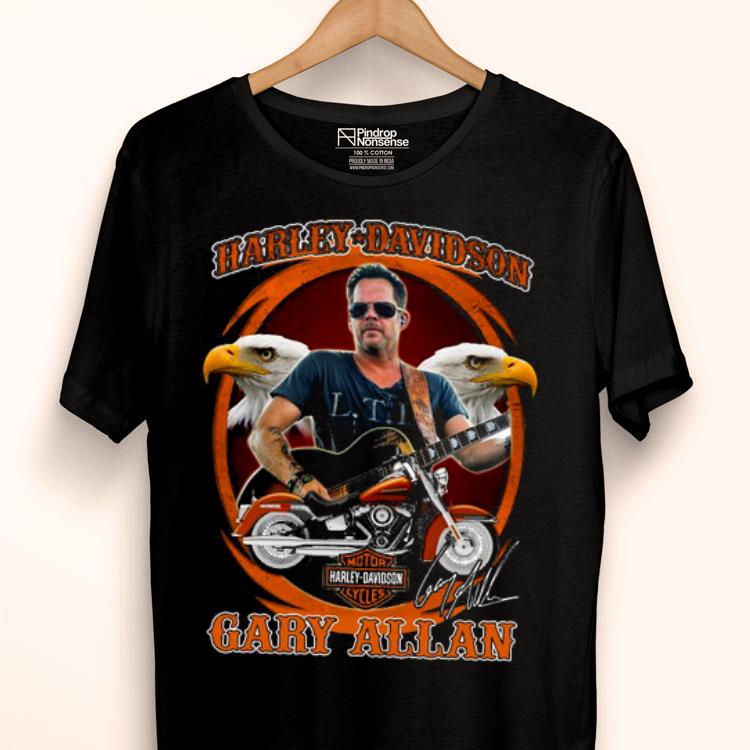 Motor Harley Davidson Cycles Gary Allan Signature Shirt