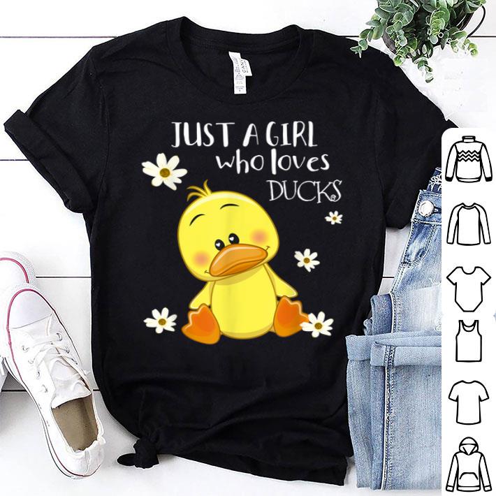 Just a Girl Who Loves Ducks Cute Duck Lover Owner Shirt