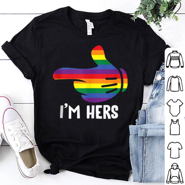 I'm Hers Rainbow Lesbian Couple Matching Shirt