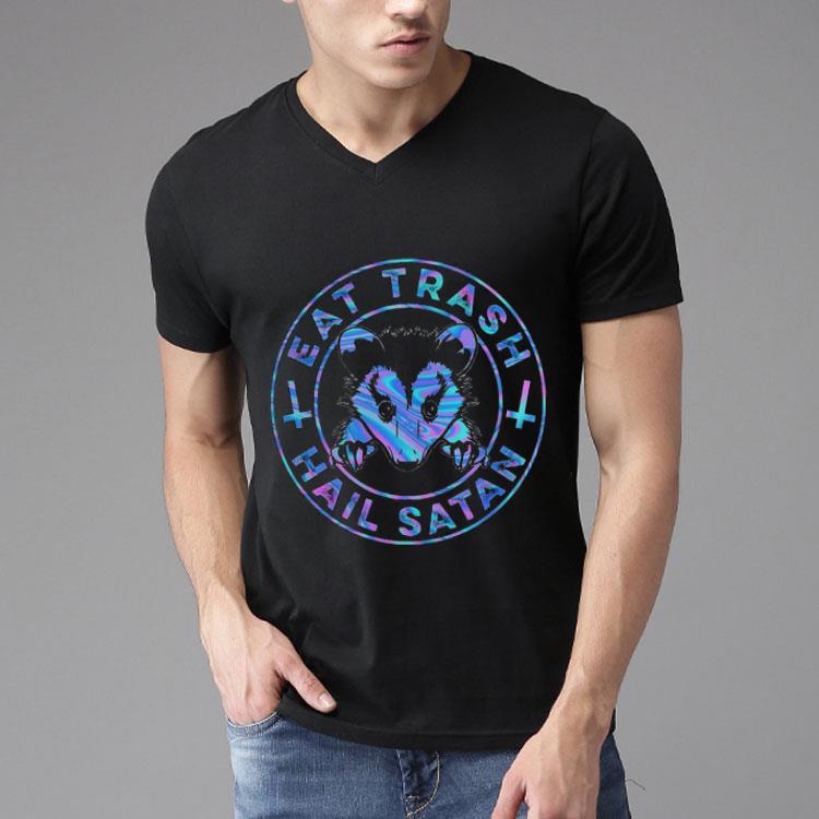 Raccoon Eat Trash Hail Satan Shirt
