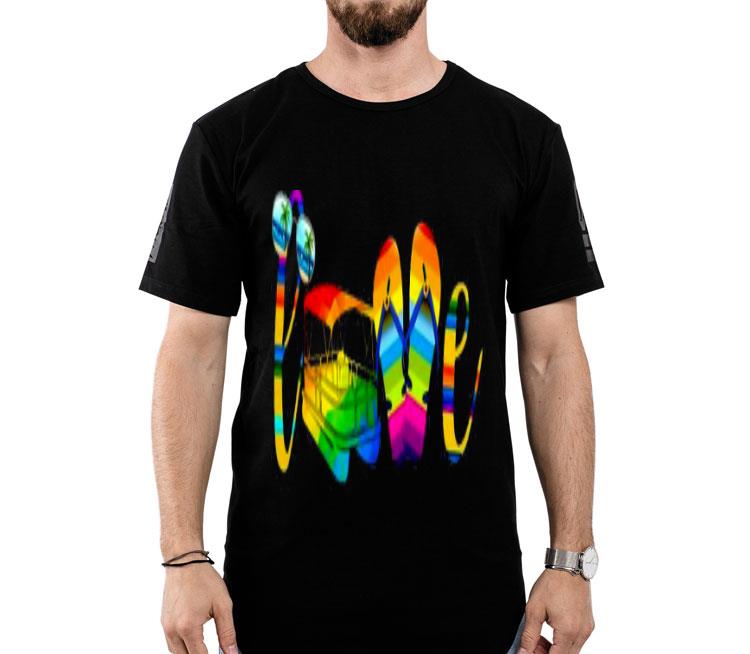 LGBT Love Sign Language Camping Shirt