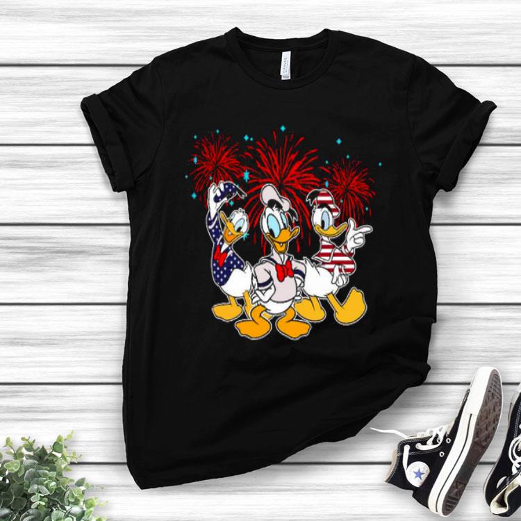 Donald Duck Happy The 4th Of July Merica American Flag Independence Day Shirt