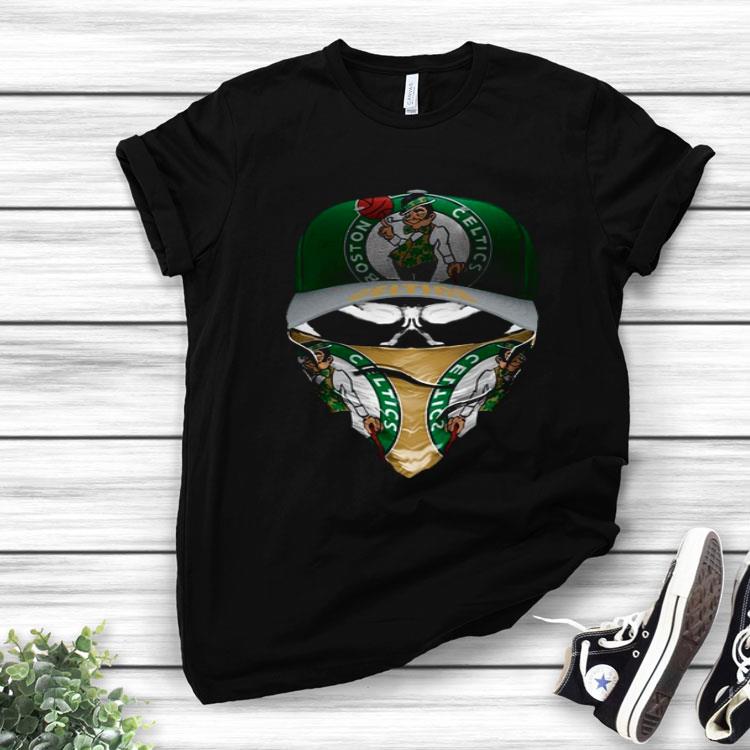 Skull Face Mask Boston Celtics Shirt