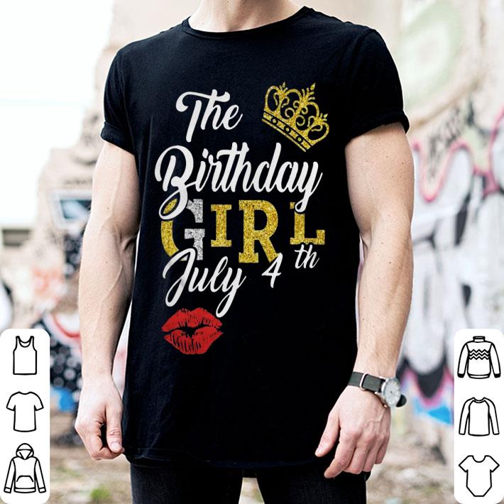 July Birthday Girl July 4th Shirt