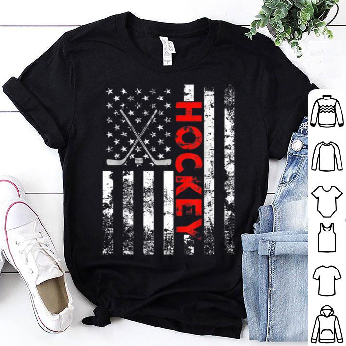 American Flag Hockey USA Patriotic Shirt