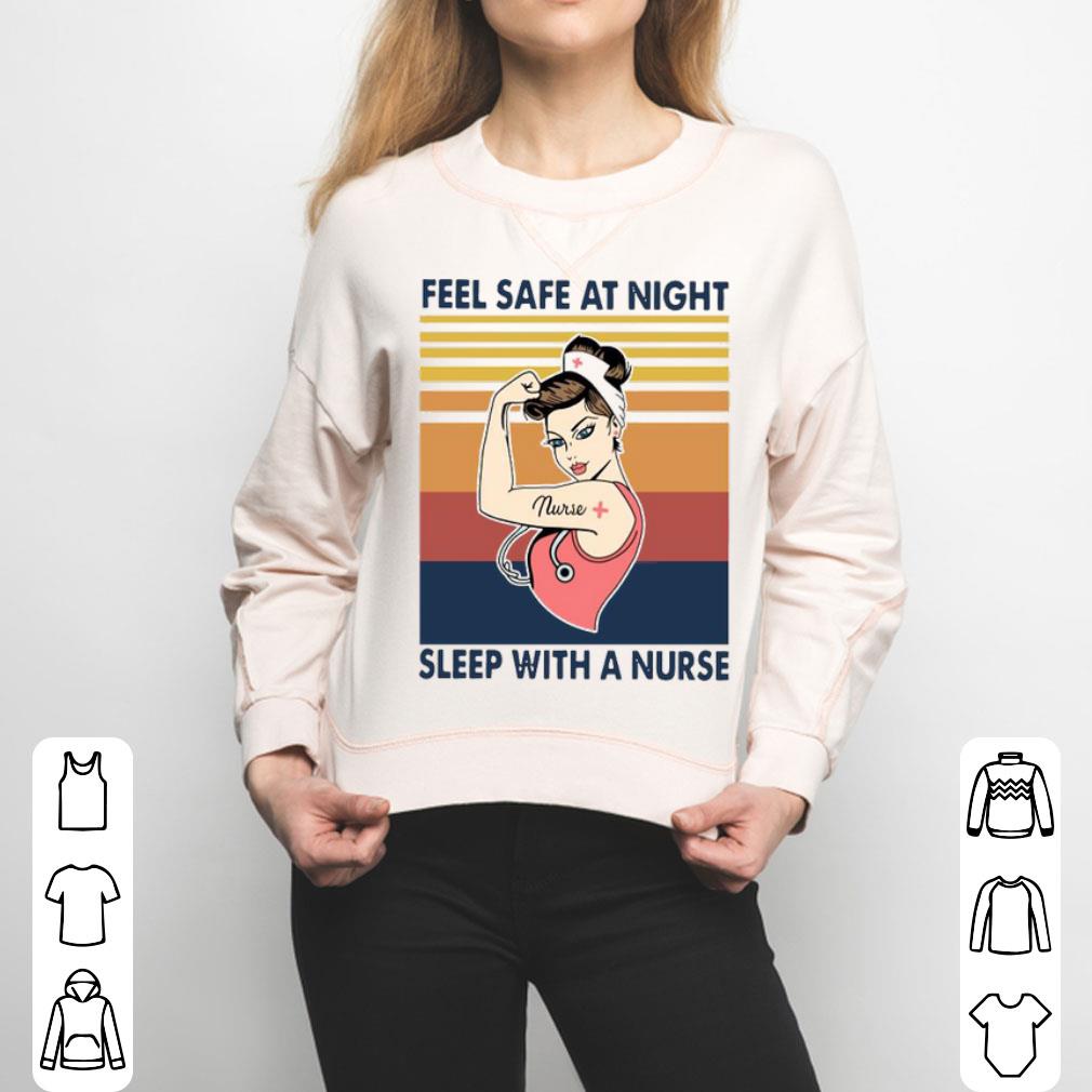 Strong Nurse Woman Feel Safe At Night Sleep With A Nurse Vintage Shirt